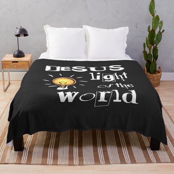 Item preview, Christian Quote - Jesus Light of the World designed and sold by simplydesignart.
