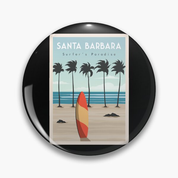 Item preview, Santa Barbara surf beach designed and sold by chrlalexandru.