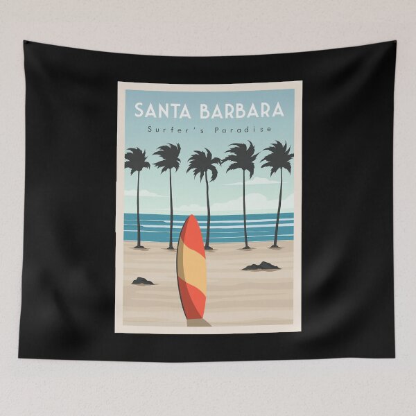 Item preview, Santa Barbara surf beach designed and sold by chrlalexandru.