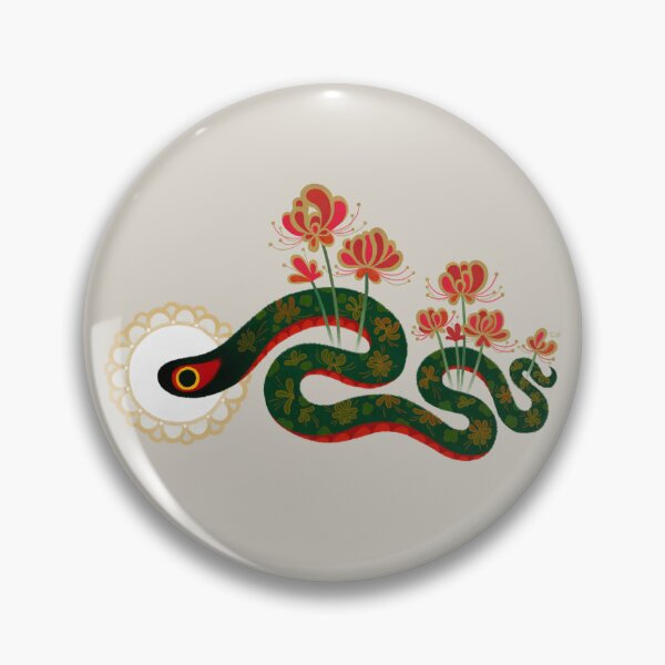 Item preview, Snake and flower designed and sold by pikaole.