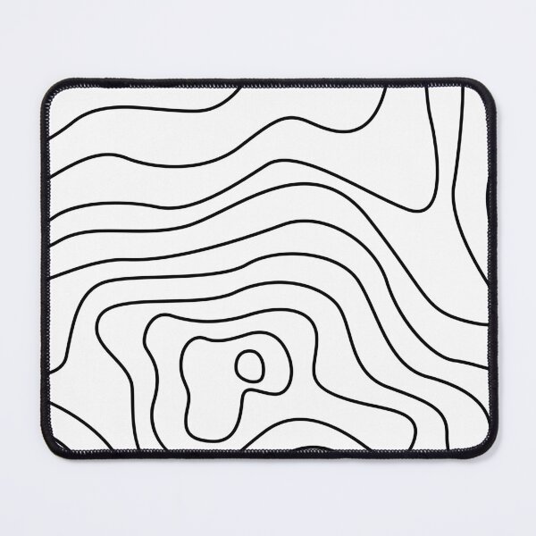 Item preview, Topography Black and White Pattern designed and sold by lolora.