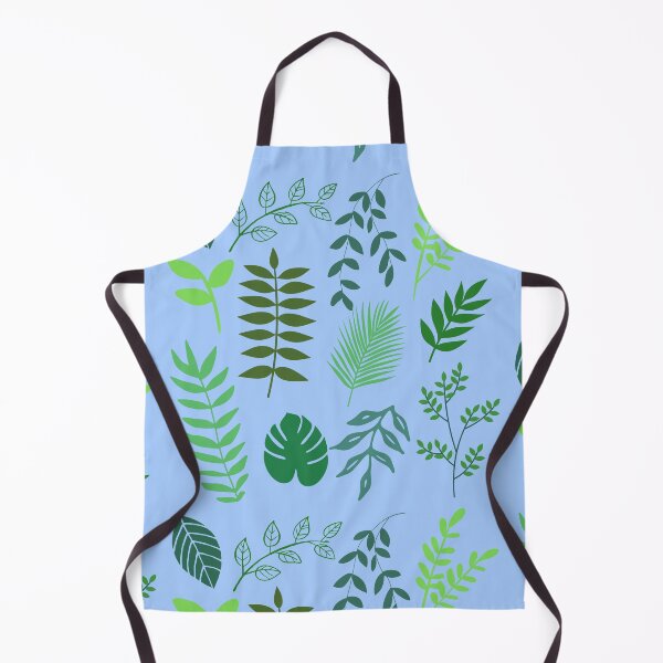 Artikelvorschau, Retro Blattmuster im Blau entworfen und verkauft von Holly-berry-art.