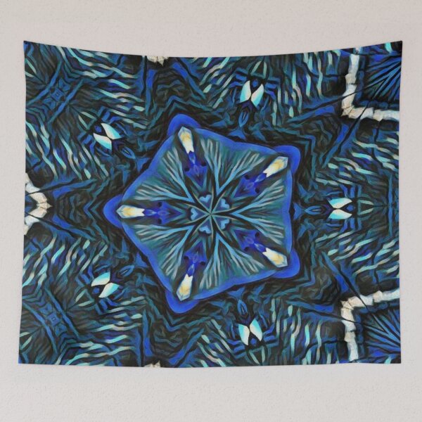 Item preview, Exploring geometric blue art  designed and sold by mindmaster007.
