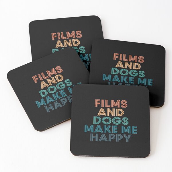 Item preview, Films And Dogs Make Me Happy- Gift for Films & Dogs Fans designed and sold by kindxinn.