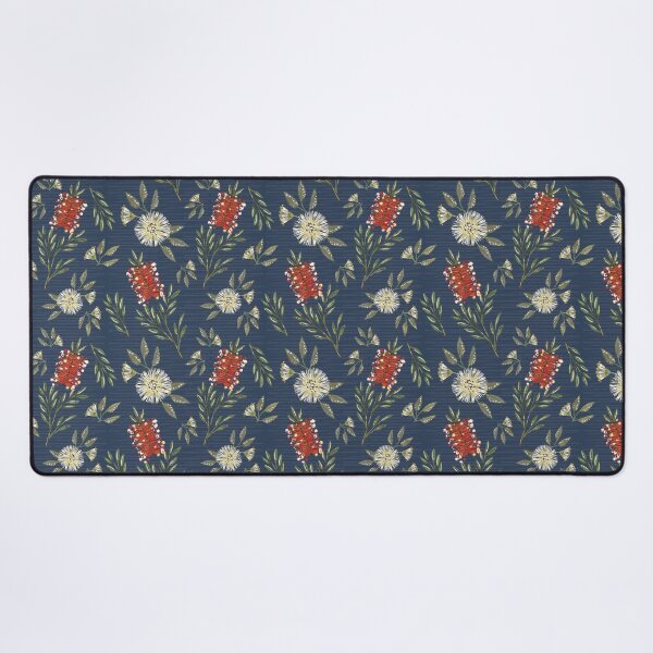 Item preview, Bottlebrush Pattern with Navy Blue Background designed and sold by Sarah The Painter.