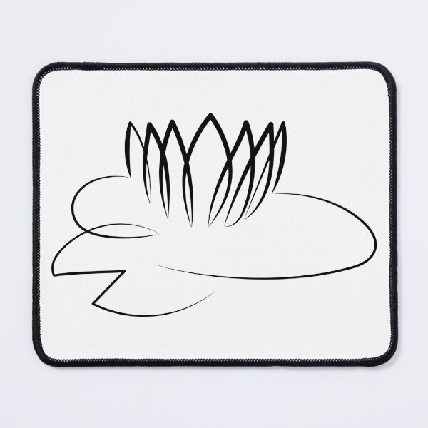Item preview, Water Lily Minimal Art | One Line Drawing | One Line Art designed and sold by One-Line-Artist.