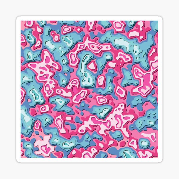 Paper Cut Abstract Art Sticker