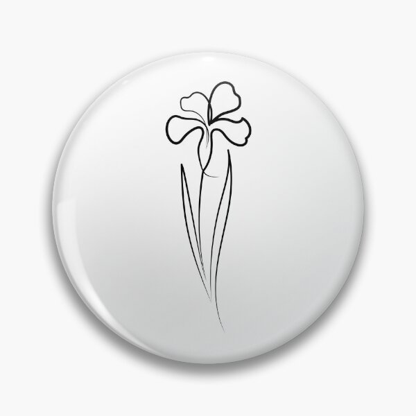 Item preview, Iris Flower Minimal art | One Line Drawing | One Line Art designed and sold by One-Line-Artist.