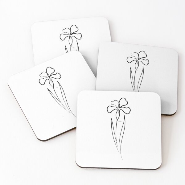 Item preview, Iris Flower Minimal art | One Line Drawing | One Line Art designed and sold by One-Line-Artist.