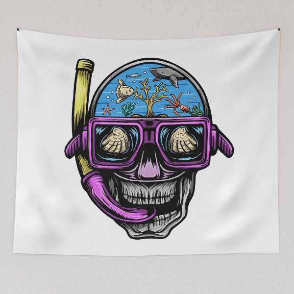 Item preview, Skull Snorkeling designed and sold by arjana31.