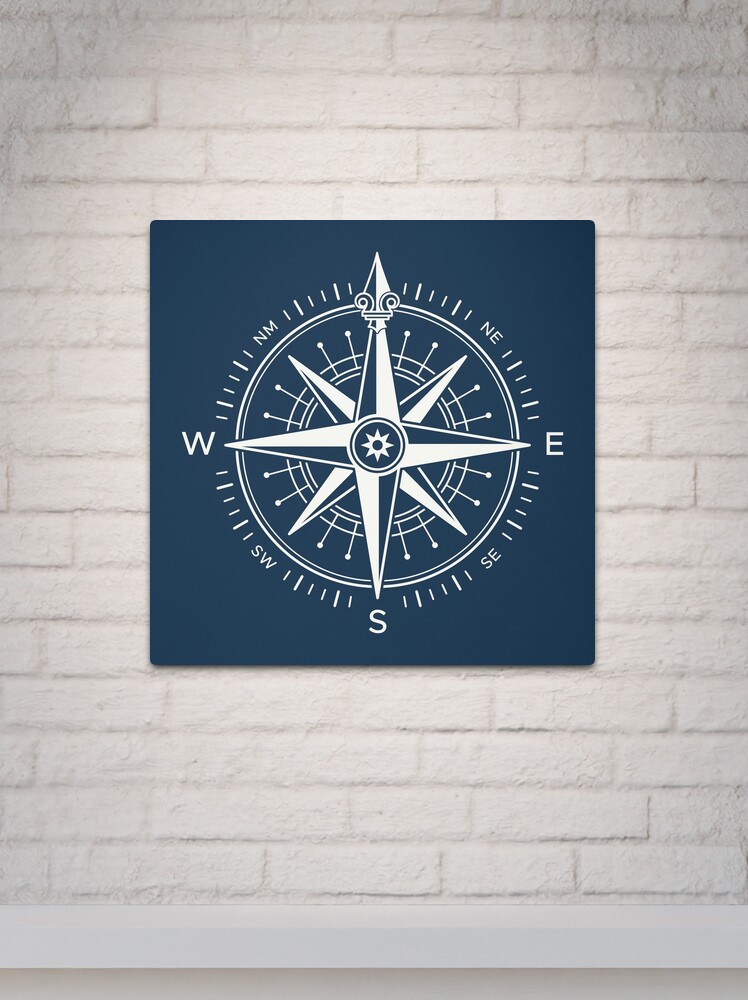 Antique Nautical Ship Compass Map Metal Print by Joy of Life Arts Gallery -  Pixels