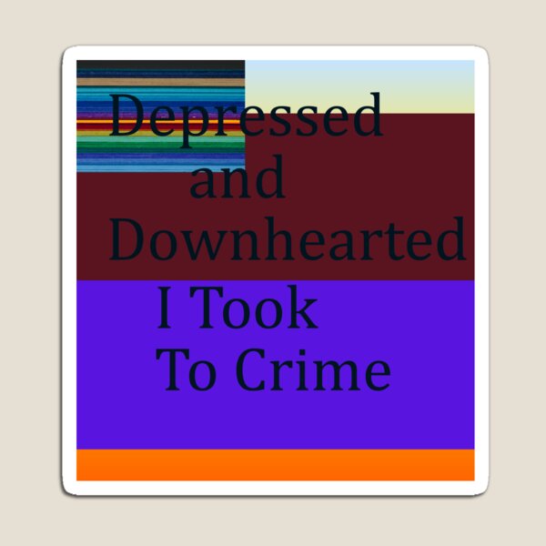 Item preview,   I Took To Crime, multicolor designed and sold by Stacey Lazarus.
