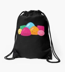 Happy Jelly Beans Sweets Candy Drawstring Bag