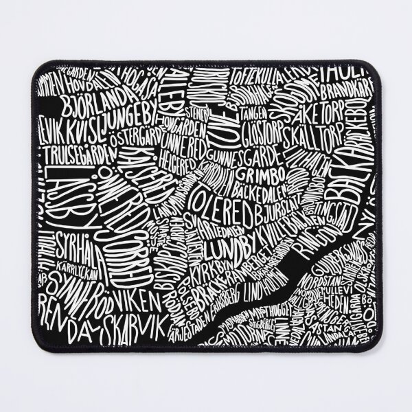 Item preview, Typographic Map of Hisingen designed and sold by sarkobang.