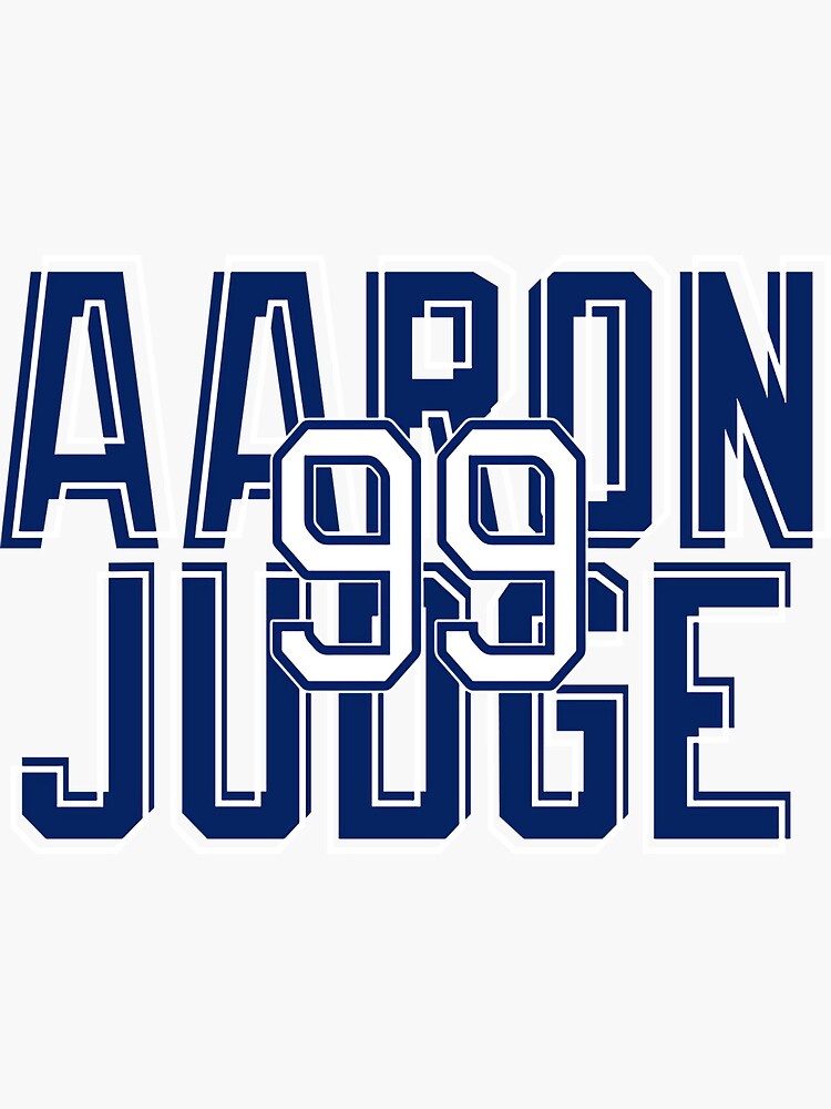 NEW YORK YANKEES Aaron Judge Vinyl Weatherproof Sticker Number 