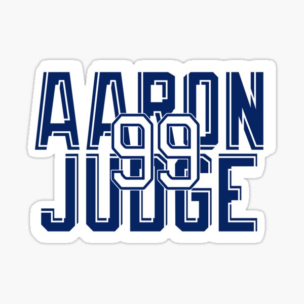 Aaron Judge #99 New York Yankees Signature Jersey Sticker for Sale by  TheBmacz