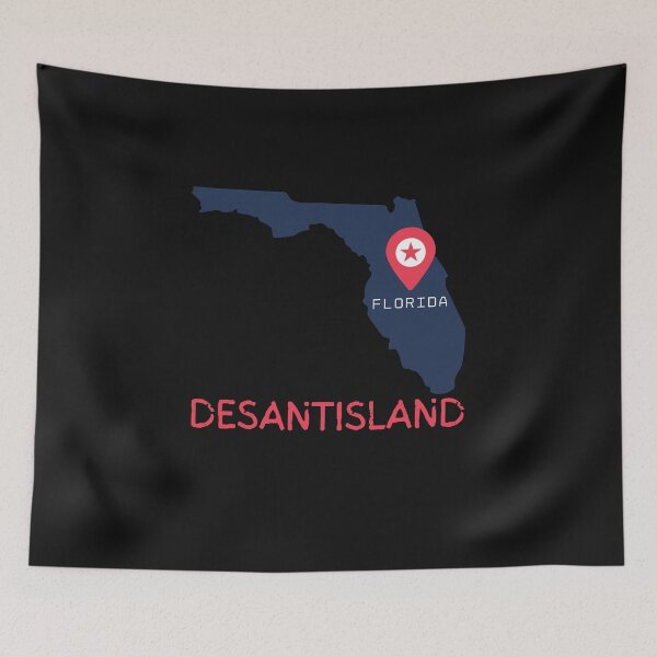 Item preview, Vintage Desantisland Typography and illustration  designed and sold by garniturex.