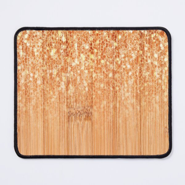 Item preview, Sparkly natural bamboo wood print faux glitter sparkles orange bling (Photo of Glitter - Not Reflective) designed and sold by PLdesign.