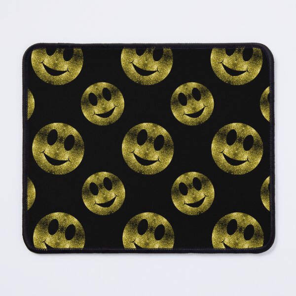Item preview, Sparkly Smiley face Gold black pattern (Photo of Glitter - Not Reflective) designed and sold by PLdesign.