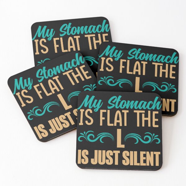 Item preview, My Stomach Is Flat, The L Is Just Silent designed and sold by Kaaimaan.