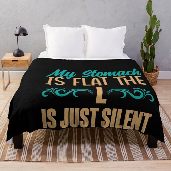 Item preview, My Stomach Is Flat, The L Is Just Silent designed and sold by Kaaimaan.
