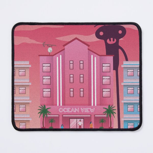 Item preview, A Monster Looks Over The Hotel designed and sold by thevectorhead.