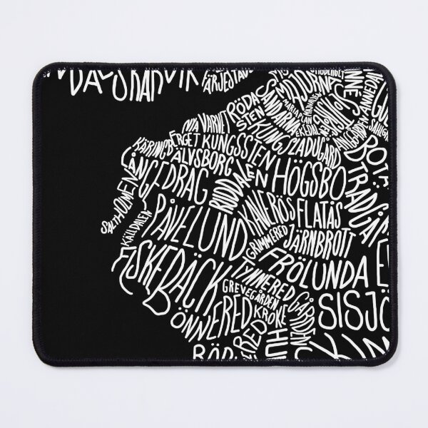 Item preview, Typographic Map of Western Gothenburg designed and sold by sarkobang.