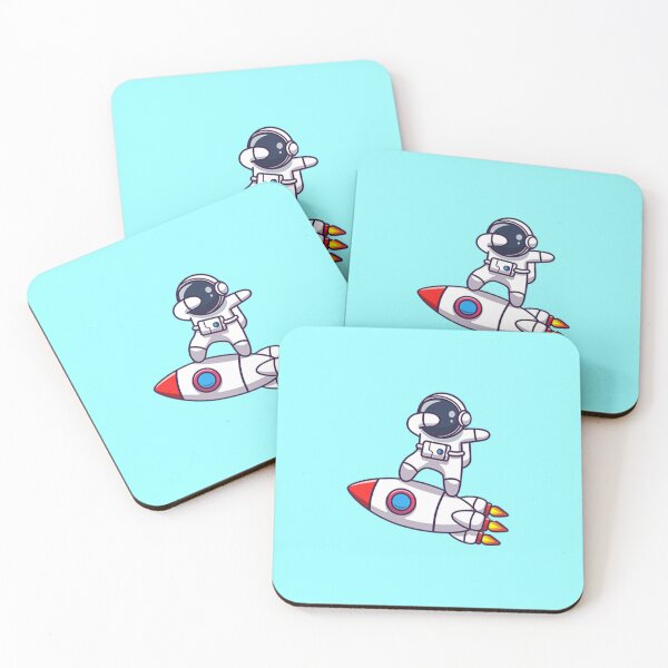 Item preview, Space cute astronaut with rocket designed and sold by Yoko Meoko.