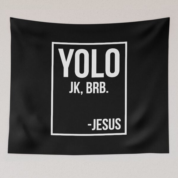 Item preview, Yolo JK Brb Jesus Quotes Christ Risen Easter Day designed and sold by haselshirt.