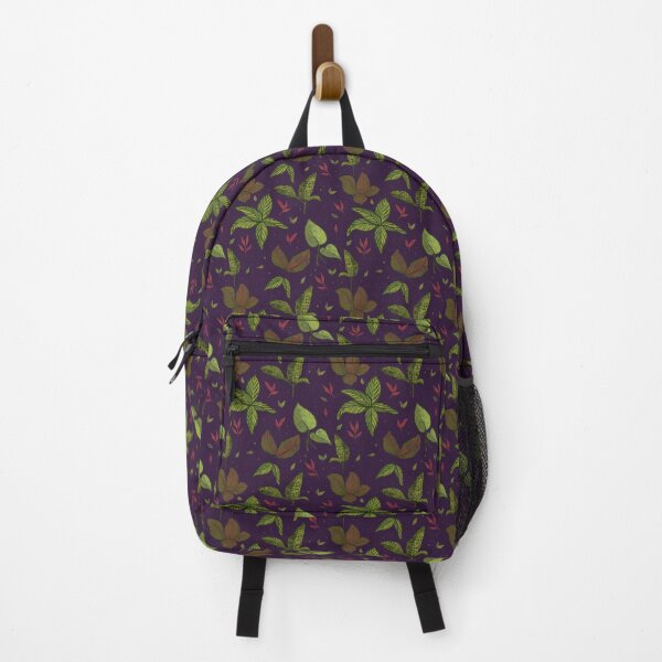 Item preview, Leafy Fittonia and Foliage Watercolour Pattern (Purple) designed and sold by TheBubblyType.