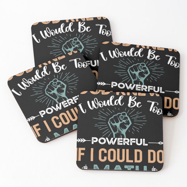 Item preview, With Math I Would Be Too Powerful- Ironic Mathematics designed and sold by Kaaimaan.