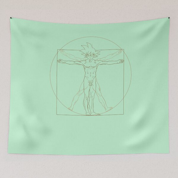 Item preview, Dragon Ball Z Vitruvian Goku designed and sold by BlancAbernat.