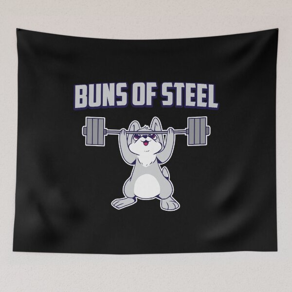 Artikelvorschau, Buns of Steel Lustiges Gewichtheben-Häschen entworfen und verkauft von haselshirt.
