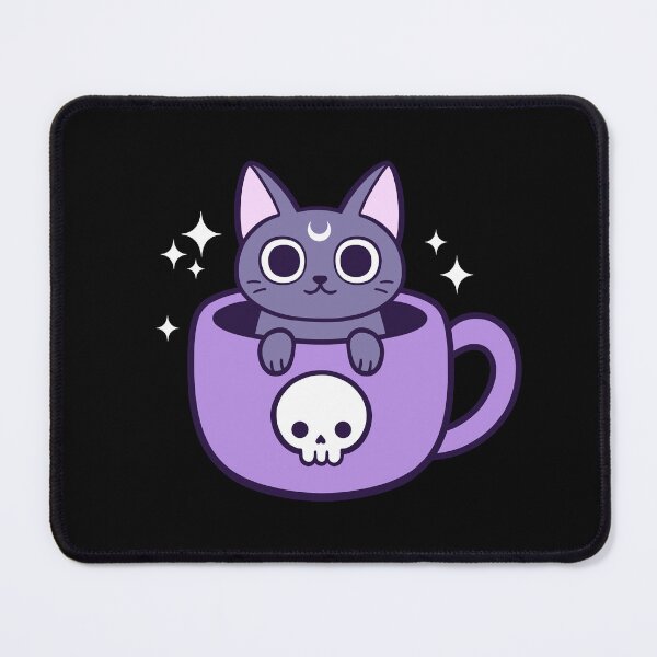 Item preview, Black Magic Tea / Coffee Cat // Black | Nikury designed and sold by nikury.