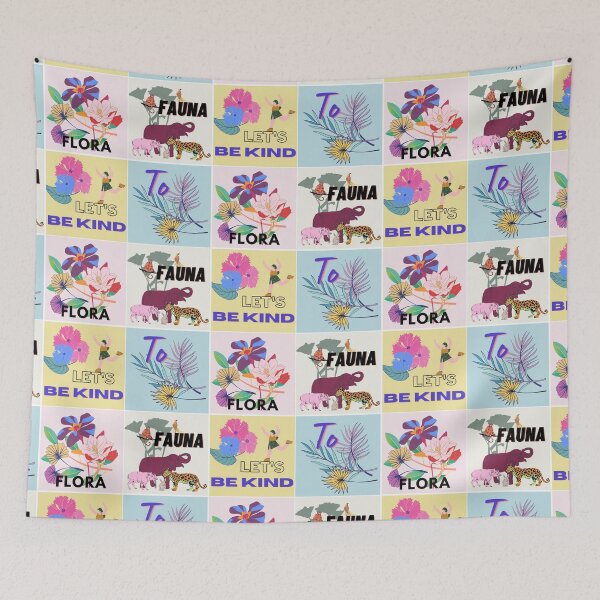 Item preview, Be kind to flora fauna designed and sold by tintingouw.
