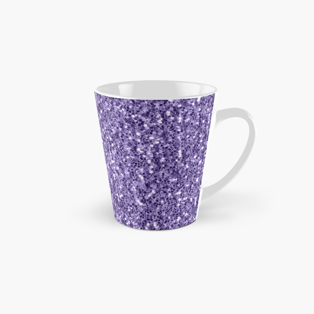 Dark Purple faux shiny glitter sparkles Coffee Mug