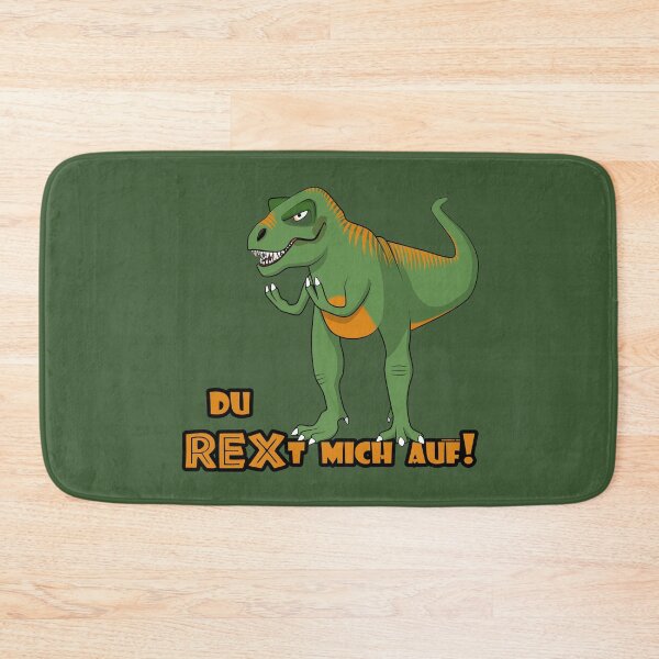 Item preview, Annoyed T-Rex says: "You REX me up!" Funny Dinosaur (German) designed and sold by GiborDesign.