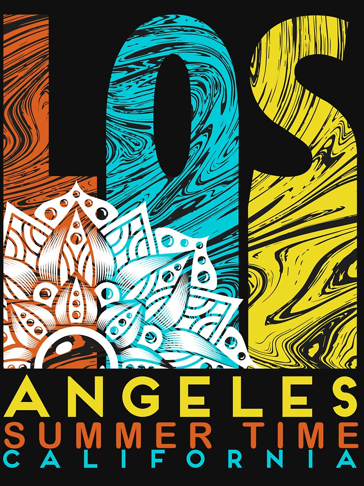 los angeles t shirt design Essential T-Shirt for Sale by designsmaster99