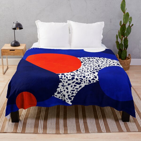 Item preview, Terrazzo galaxy midnight blue white red designed and sold by Sylvain Combe.