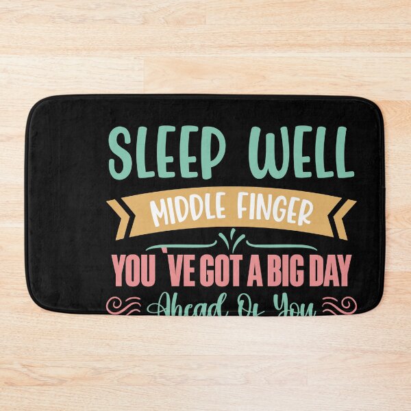 Item preview, Sleep Well Medium Finger- Tomorrow Is Your Big Day designed and sold by Kaaimaan.