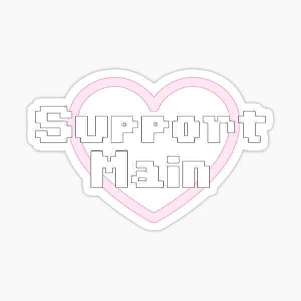 Support Main Heart Sticker