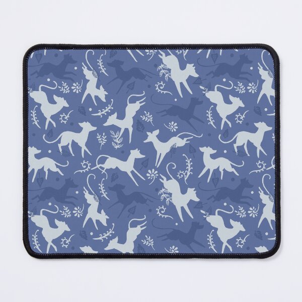 Item preview, Blue and White Hounds designed and sold by Elspeth Rose Design.