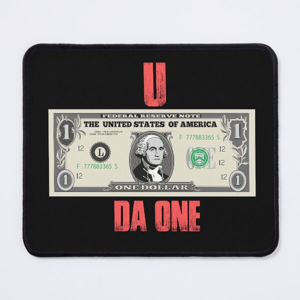 Item preview, U da one bold Typography with dollar illustration designed and sold by garniturex.