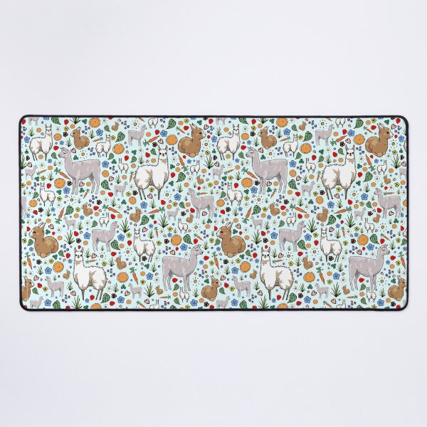 Item preview, Llamas in Blue designed and sold by Nemki.