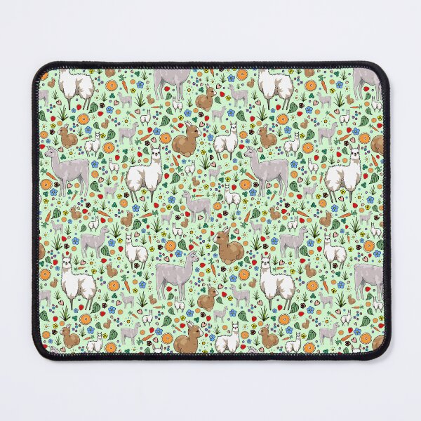 Item preview, Llamas in Green designed and sold by Nemki.