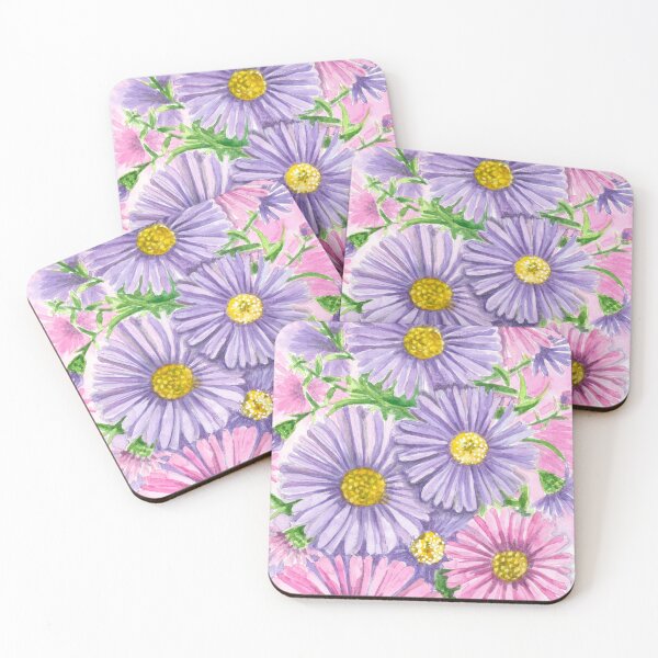 Item preview, Pink and purple flowers designed and sold by Katerina Mitkova Kirilova.