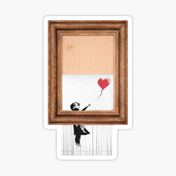 Balloon Girl Shredder Banksy Sticker