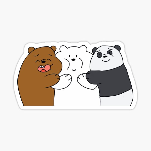 Hughing Bears Sticker