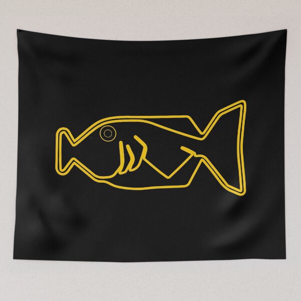 Item preview, Babel Fish Outline Hitchikers Guide  designed and sold by iconikit.