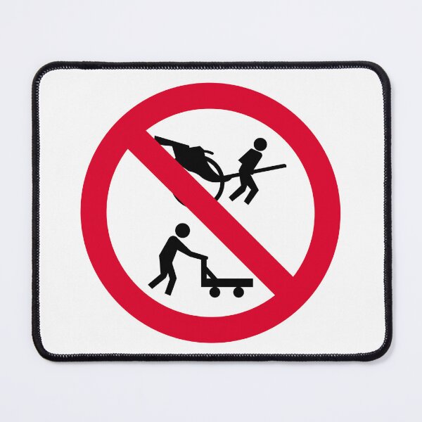 Item preview, Rickshaws and handcarts are prohibited in this area designed and sold by HomeKonger.